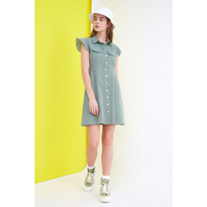 Trendyol Green Square Shirt Dress
