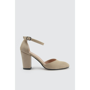 Trendyol Women's Classic Heels with Beige Ankle Band
