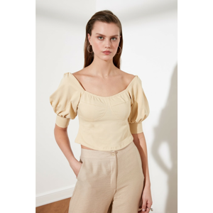 Trendyol Knitted Blouse WITH Camel Chest Handle