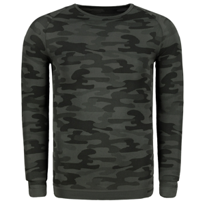 Pánsky sveter Sesto Senso Sesto_Senso_Man_Camouflage_Long_Sleeve_Functional_Shirt_Graphite