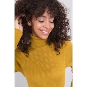 BSL Women´s mustard turtleneck sweater
