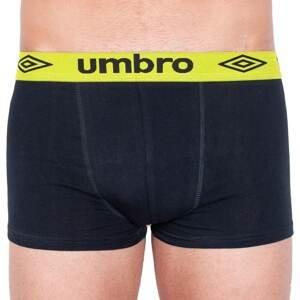 Men's boxers Umbro short black with green rubber