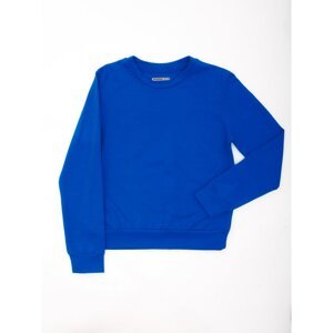 Basic cobalt sweatshirt for teenagers