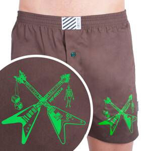 Men&#39;s shorts Infantia brown with print PTKG23
