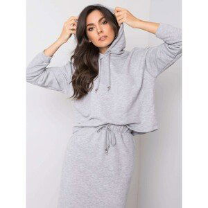 RUE PARIS Grey melange cotton set