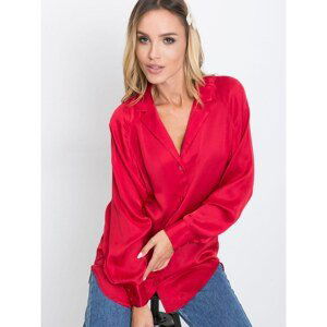 Red flowing blouse RUE PARIS