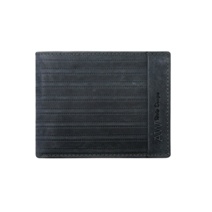 Men's horizontal leather wallet in dark blue