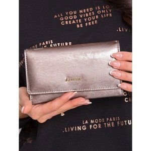 Women´s wallet made of dark beige leather