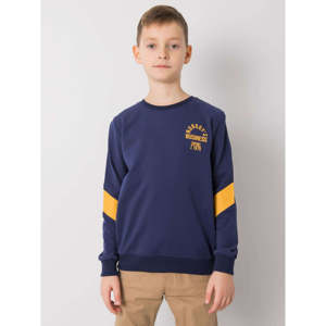 Boys´ navy blue cotton sweatshirt