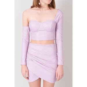 Lilac BSL eco leather top