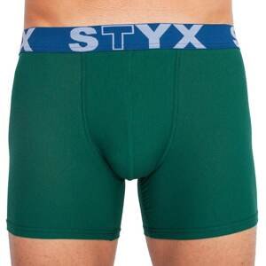 Men&#39;s boxers Styx long sports rubber dark green (U1066)