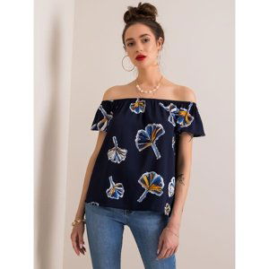 Spanish navy blue blouse