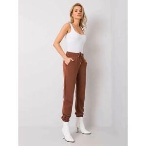 Brown women's sweatpants RUE PARIS