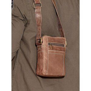 Brown men´s leather bag