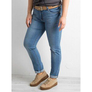 Regular blue PLUS SIZE jeans for women