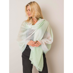 Bright green silk scarf