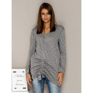 Gray tunic with welt