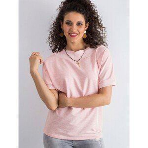 A cotton melange pink blouse