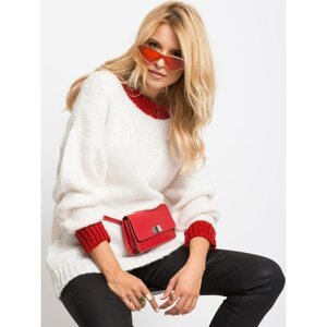 Ecru sweater with contrasting finish RUE PARIS