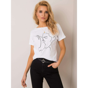RUE PARIS White women´s t-shirt with a print