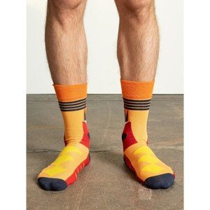 Orange men´s cotton socks
