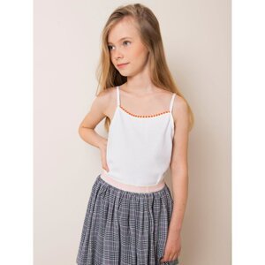 White and yellow top for a girl