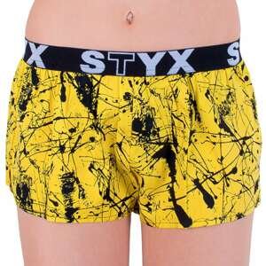 Women&#39;s shorts Styx art sports rubber Jáchym yellow (T751)