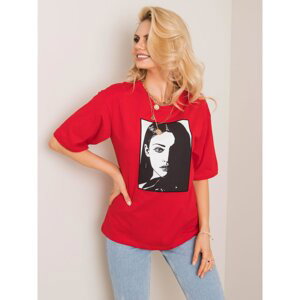 Women's red T-shirt RUE PARIS