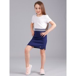 Girls´ navy blue sweatshirt skirt