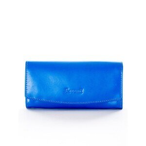 Leather blue wallet