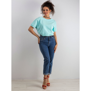 Cotton mint blouse