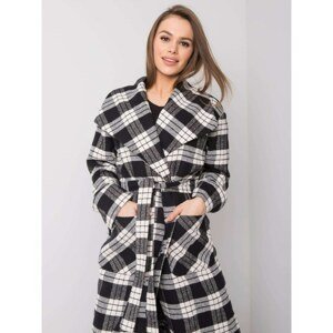 Black and white checkered coat by Yasmin