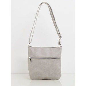 Gray eco leather handbag