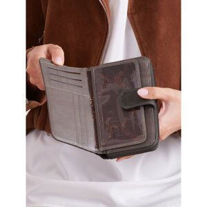 Natural khaki leather wallet