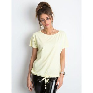 Women´s cotton t-shirt, light yellow
