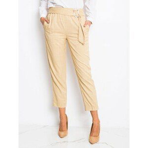 RUE PARIS beige pants for women