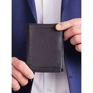 Black Vertical Men's Leather Wallet