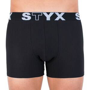 Men&#39;s boxers Styx long sport rubber black (U960)