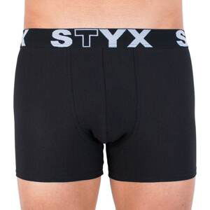 Men's boxers Styx long sport rubber black (U960)