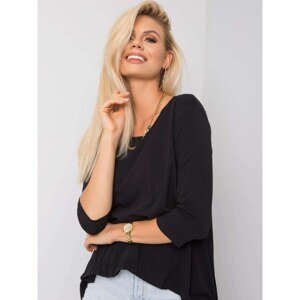 Black blouse with 3/4 sleeves