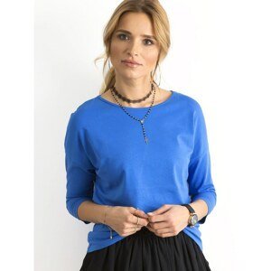 April blue blouse