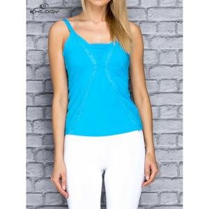 Women´s blue sports top with straps