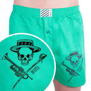 Men&#39;s shorts Infantia green with print PTKG26