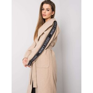 Lady's beige coat with belt
