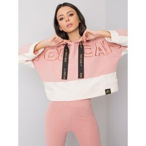 Pink and ecru sweatshirt by Sabine FOR FITNESS