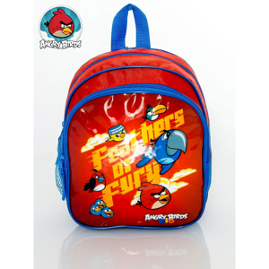 Backpack for a trip with an ANGRY BIRDS print