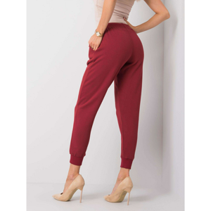 YOU DON´T KNOW ME Burgundy sweatpants