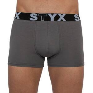 Men&#39;s boxers Styx sports rubber dark gray (G1063)