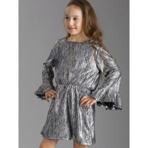 Girls´ silver striped dress