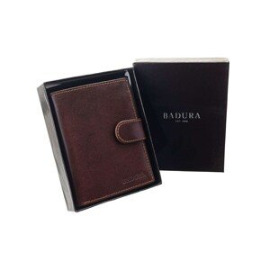 BADURA Brown men´s leather wallet